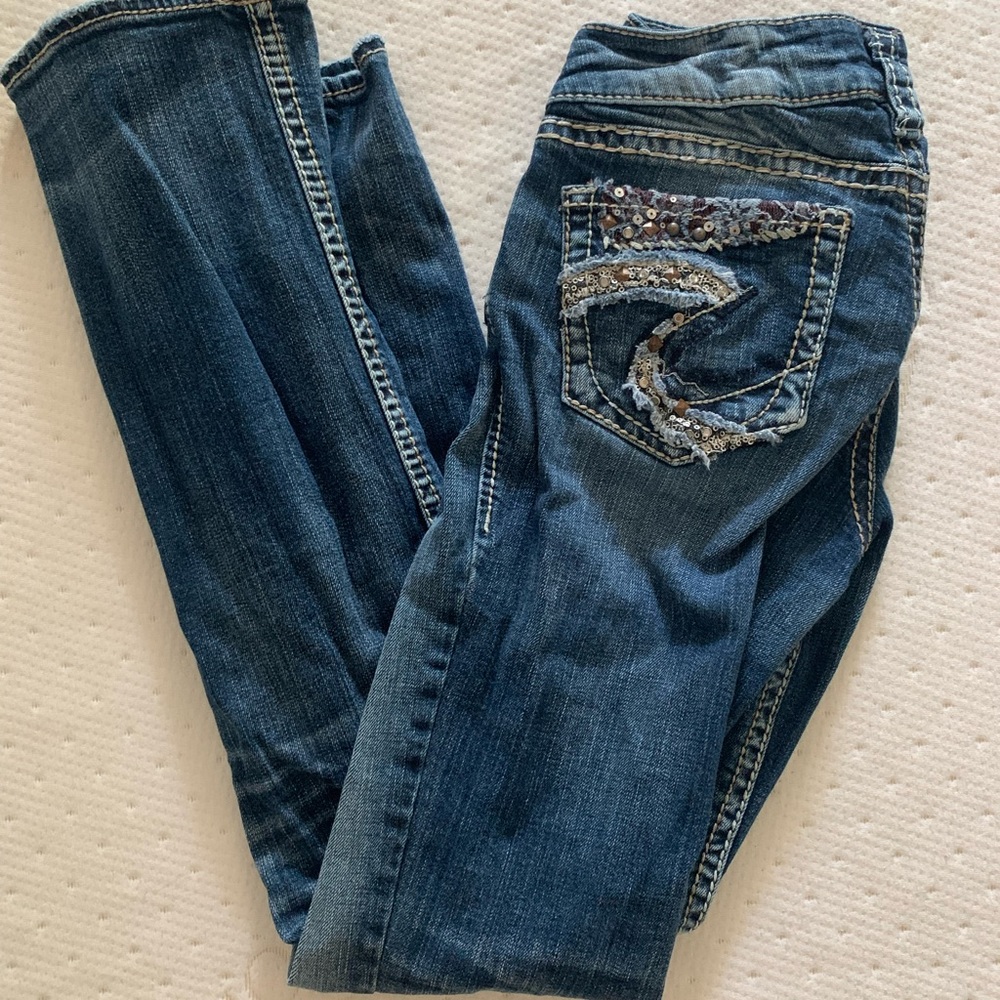 Silver jeans